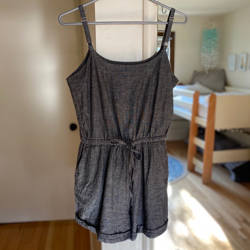 Befree cotton-linen grey romper S